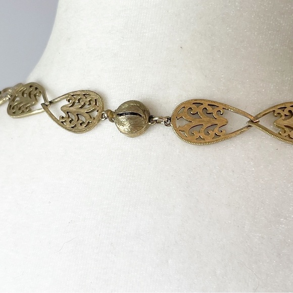 Vintage Gold Tone Tassel Necklace - Picture 5 of 13